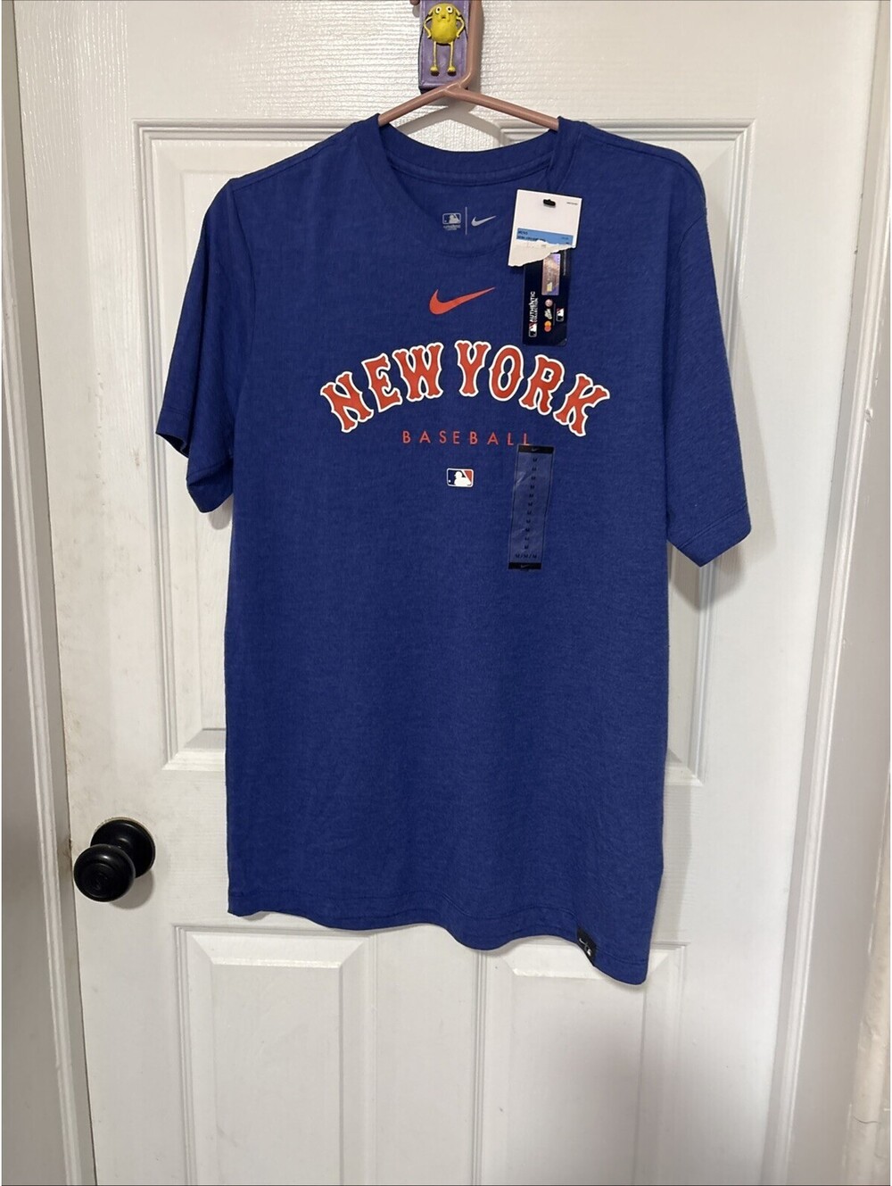 Nike New York Mets Medium Blue Orange Baseball Shirt